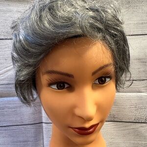Elegant human  Gray Women's Wig
